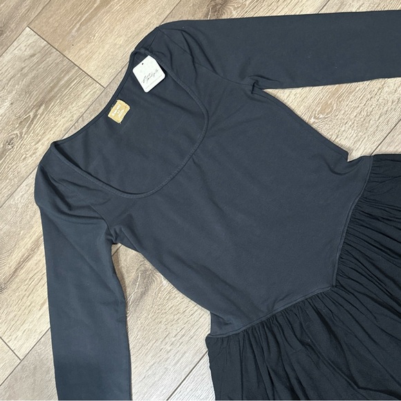 NWT Free People Free-est Onda Long Sleeve Drop Waist Mini Dress - Picture 8 of 13